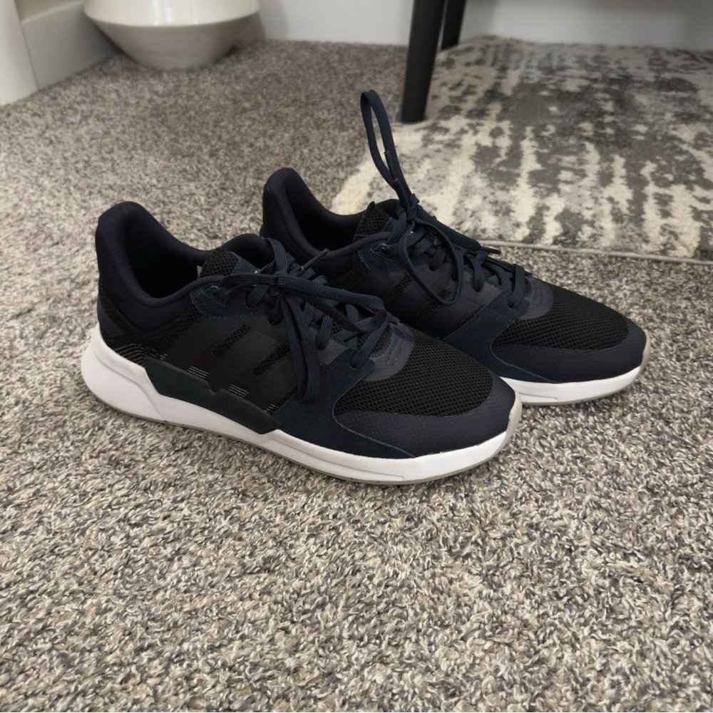 Adidas Men's Navy and Black Sneakers